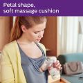 Philips Avent BPA Free Comfort Manual Breast Pump, soft petal shape massage cushions for easy expression Scf330/20.