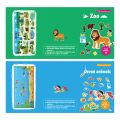 Kids Baby Early Learning Educational Toys Cartoon Zoo Sea Animals Creation Sticker Book. 