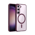 For Samsung Galaxy S23 Mobile Cover MagSafe Compatible Shockproof Transparent Fit Slim Wireless Charging supported Frosted Border Phone Back Case Mobile Cover (FS).