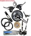 Complete Bicycle Gear Set 21speed, Total 12 Parts, Cycle Gear Kit Set Compatible for All Kind of Bicycles. 