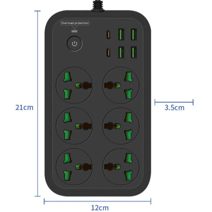 Pc%20Surge%20Protector%20Power%20Strip%20Black%20Universal%20Plug%20Multitap%20Extension%20Cord%20Power%20Multi%20Tap%20Power%20Button%20Electrical%20Power%20Strip%20-%20Image%205