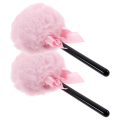 Puff On A Stick Lollipop Shape Powder Puff Fluffy Loose Body Puff Face Soft Makeup Puff. 