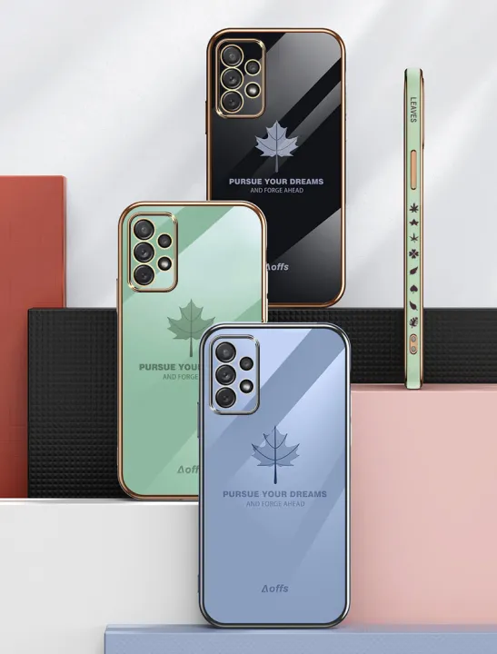 For%20Samsung%20Galaxy%20A33%205G%20back%20cover%20wristband%20fashion%20shiny%20Maple%20Leaf%20plating%20square%20bumper%20phone%20case%20soft%20TPU%20silicone%20shockproof%20protective%20cover%20-%20Image%208