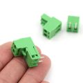 (5 pcs) 2PIN RIGHT ANGLE SCREWS TERMINAL BLOCK 2 PIN 5.08MM PITCH PLUG-IN L TYPE PLUG & SOCKET.