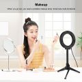 PULUZ 4.7 inch 12cm Ring Light + Desktop Tripod Selfie Stick Mount USB White Light LED Ring Selfie Beauty Vlogging Photography Video Lights Kits(Black). 