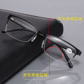 2024 New Half Frame Reading Glasses Far and Near Dual-Use Classic Business Reading Glasses 075. 