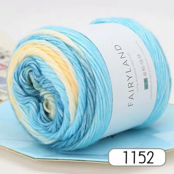 100g%20Rainbow%20Woollen%20Yarn%20New%20Soft%20Hand%20Woven%20Cake%20Yarn%20Hat%20Scarf%20Sweater%20Dyeing%20Crocheting%20Fancy%20Blend%20Yarn%20-%20Image%202