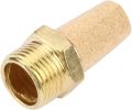 Pneumatic Silencer Filter 1/2'' out Thread, Exhaust Brass Air Noise Reduction Filter Exhaust Muffler Connector G1/2 same as picture. 