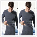 Mid Collar Long Johns Men's Thin Pure Half Turtleneck Thermal Underwear Male Inner Wear Bottoming Suit. 