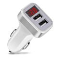 Cigarette Lighter Voltage Meter Dual Port USB LED Display Car Charger for iPhone 6S/7/8/X/XS MAX/XR,iPad Mini 3,Galaxy Note 9/S9.