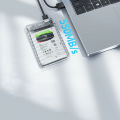 ORICO 2.5 inch Transparent ATA to USB3.0 / Type-C Hard Drive Case olid tate Drives Enclosures for PC Laptop Up to 6TB.