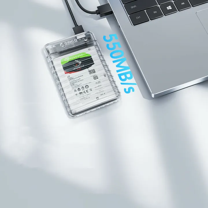 ORICO%202.5%20inch%20Transparent%20ATA%20to%20USB3.0%20/%20Type-C%20Hard%20Drive%20Case%20olid%20tate%20Drives%20Enclosures%20for%20PC%20Laptop%20Up%20to%206TB%20-%20Image%204