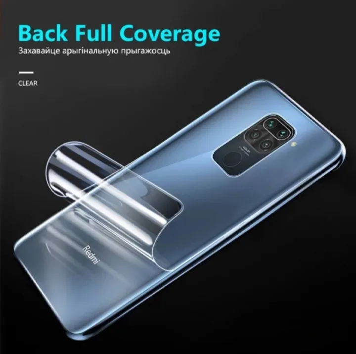 For%20Xiaomi%20Redmi%20Note%209%205G%20Hydrogel%20Back%20Poly%20-%20Transparent%20-%20Image%202