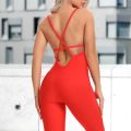 Women Yoga Jumpsuit Backless Workout Catsuit Bodysuit Sleeveless Gym Bodycon Romper Sportswear Fitness Yoga Suit Sport Set.