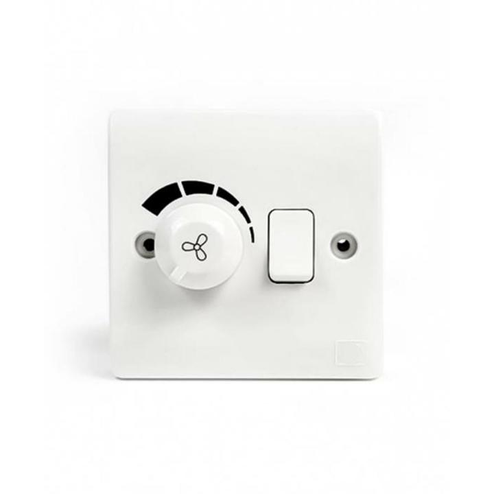 Fan Regulator Dimmer Economy With Switch White