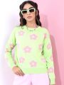 Pantoneclo Premium Women's / Girl's Flower Design Sweater / Cardigan / Pullover. 