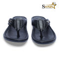 Black Leather Sandal For Men Starlight Shoes. 