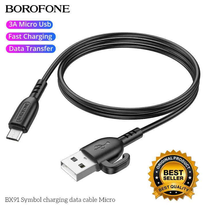 BOROFONE%20BX91%202.4A%20Micro%20USB%20Fast%20Charging%20Data%20Cable%20Symbol%20Fast%20Charging%20Data%20Cable%20Type%20B%20Cable%20-%20Image%202