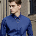 Round Head Double Chain Tassel Men''s Shirt Collar Bar Button Accessories. 