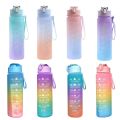 Gradient Sports Water Bottle Large Capacity Outdoor Drinking Travel Gym Fitness Jugs Student Portable Cup With Straw Leak-proof.