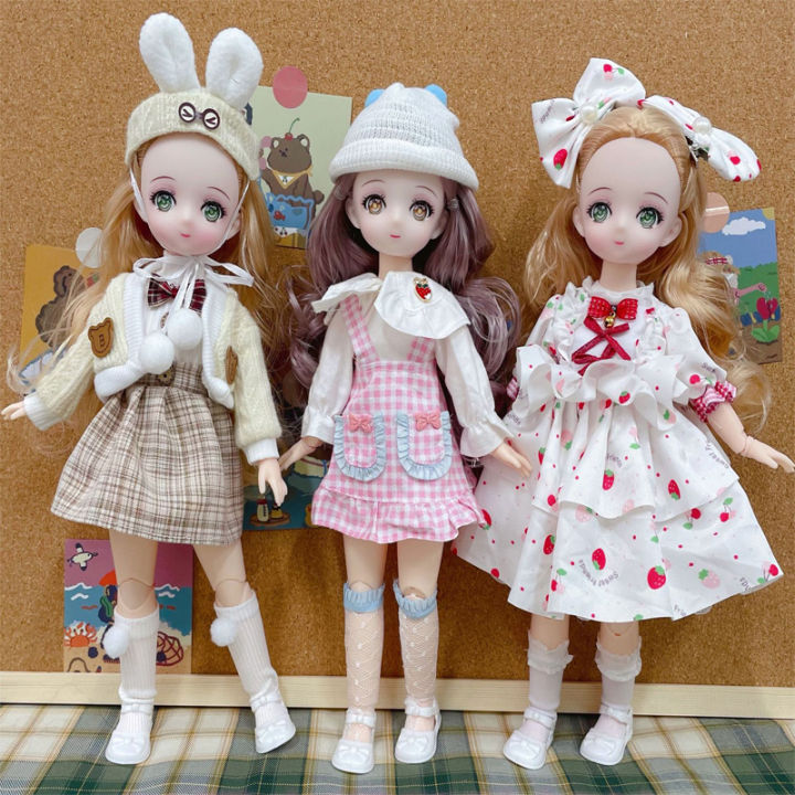 Bjd Dolls 30cm Anime Doll Full Set 1/6 Bjd 23 Joint Movable Body