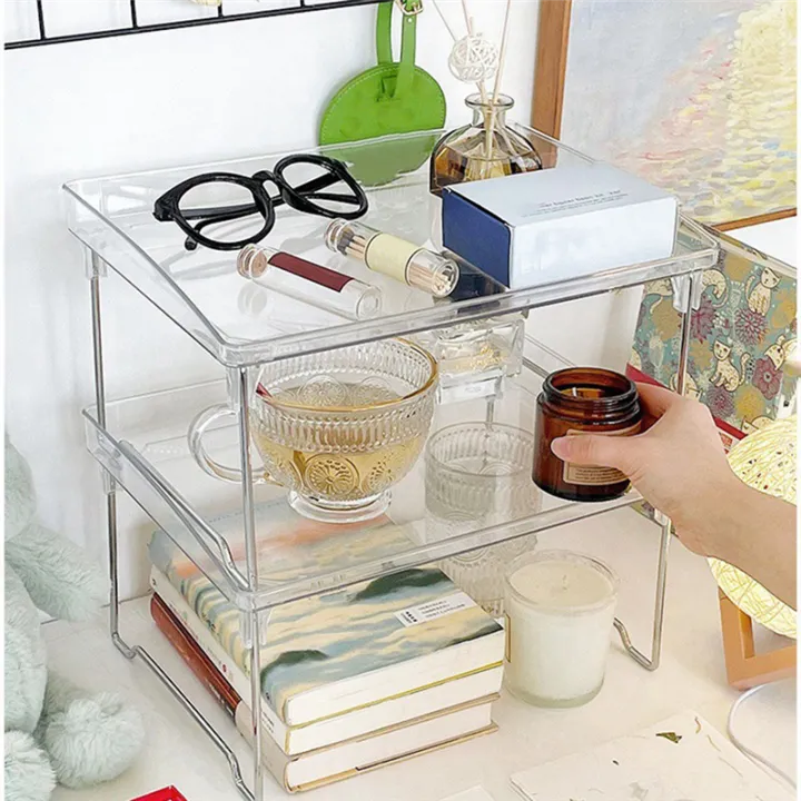Acrylic%20Transparent%20Desktop%20Storage%20Box%20Office%20Storage%20Rack%20Foldable%20Heightening%20Rack%20-%20Image%203