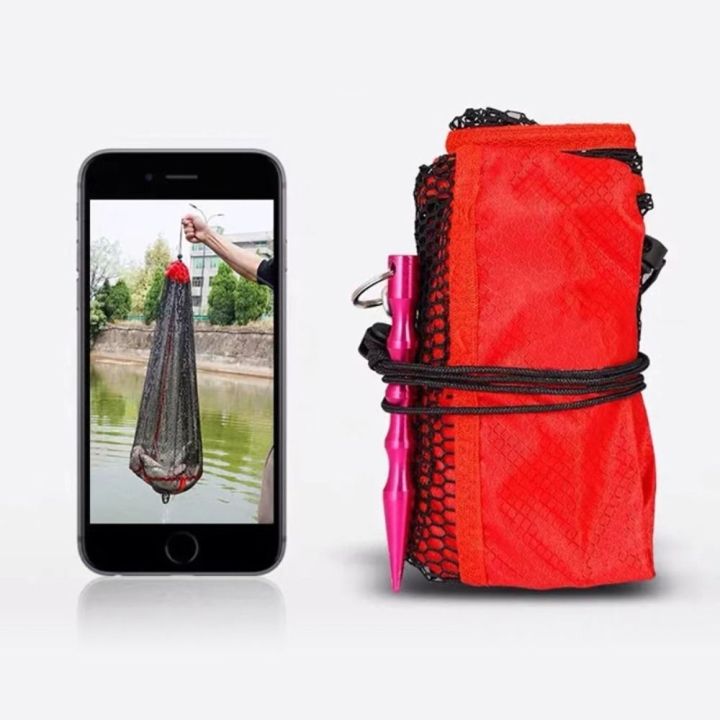 Lightweight%20Nylon%20Fishing%20Net%20Bag%20Green%20Foldable%20Fish%20Cage%20Fishing%20Basket%20And%20Protection%20Fishing%20-%20Image%203