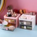 Small Desk Organizer With Drawer, Office Desktop Storage Box, Makeup Organizer, Business Card/Pen/Pencil/Mobile Phone/Stationery.
