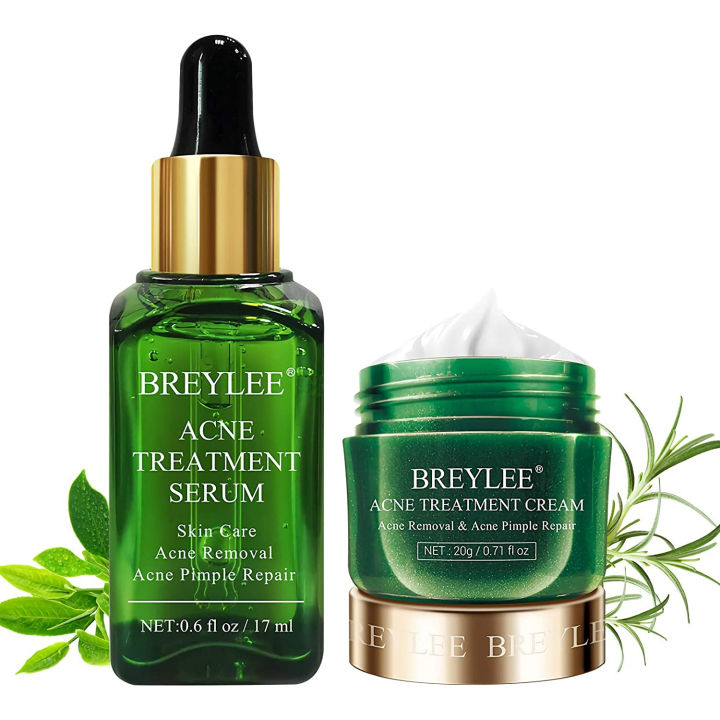 BREYLEE Acne Treatment Cream and Serum( 20g +17ml)-Acne Combo