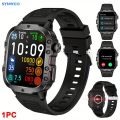 Synwoo Square Smartwatch – Touch Call and Text, Heart/Sleep Tracking, 100+ Sports Modes, 30m Waterproof, iOS/Android Compatible. 