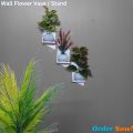 Flower Vase Without Flower , Punch Free Self Adhesive Wall Decor (3/6 Pcs 1 Set ) Beautiful; Design Waterproof & Premium Quality. 