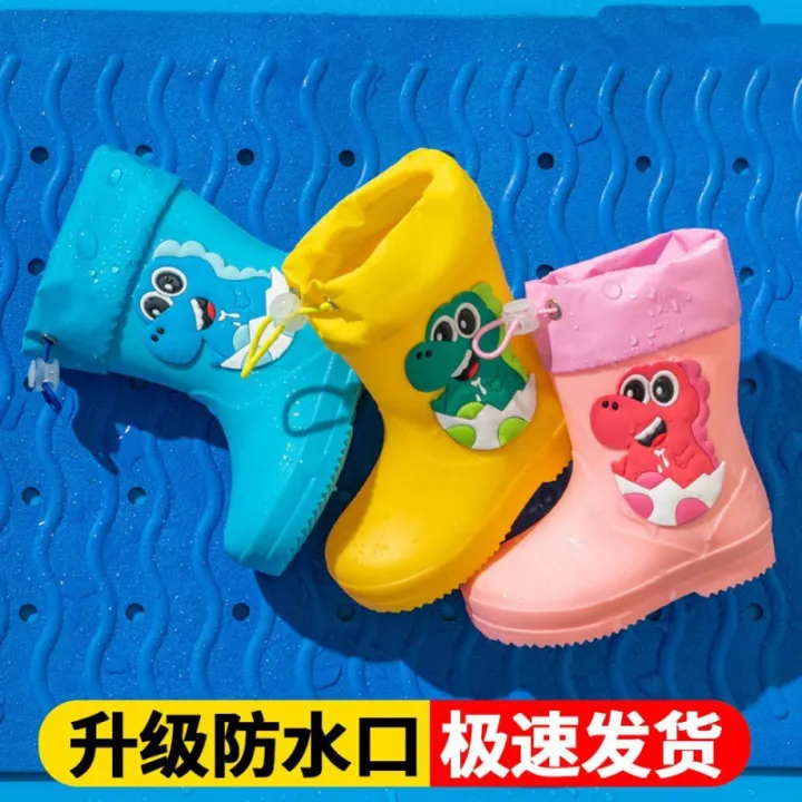 rain%20boots%20kids%20rain%20boots%20kindergarten%20baby%20new%20girls%20anti%20slip%20waterproof%20corset%20boys%20water%20shoes%20high%20cross-border%20ancient%20-%20Image%204