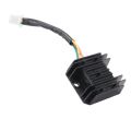 Universal 4 Wire Full Wave Black Motorcycle Regulator Rectifier 12V DC Bike Quad. 