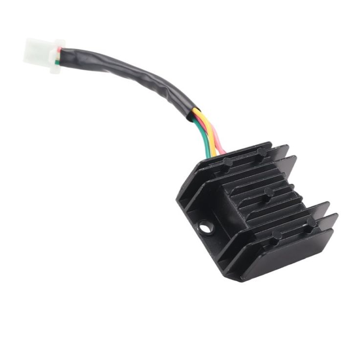 Universal 4 Wire Full Wave Black Motorcycle Regulator Rectifier 12V DC Bike Quad
