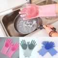 Hand Gloves High Quality Silicone Dish Washing Kitchen Gloves. 