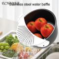 Stainless Steel Strainer for Pasta Space-saving Stainless Steel Half-moon Strainer with Convenient Handle Easy to Use Practical Drainer for Southeast Asian Buyers Durable Stainless Steel Strainer. 