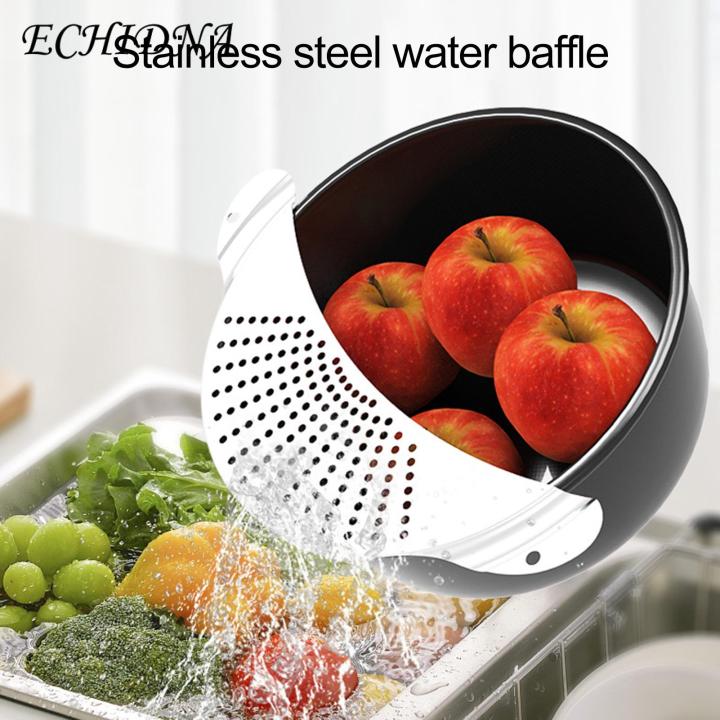 Stainless Steel Strainer for Pasta Space-saving Stainless Steel Half-moon Strainer with Convenient Handle Easy to Use Practical Drainer for Southeast Asian Buyers Durable Stainless Steel Strainer