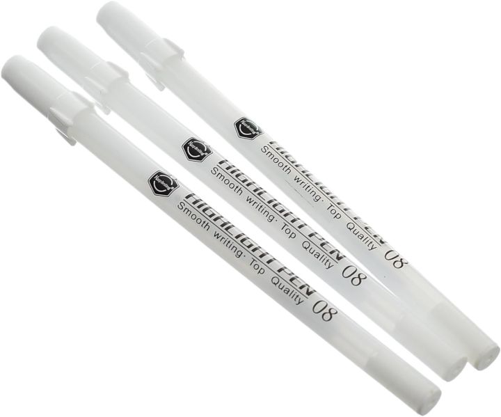 keep smiling white highlighter marker