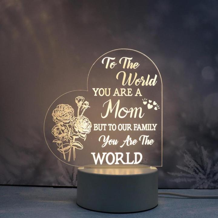 Light Bedside Lamp Night Light USB Mothers Day Gifts For Mom Night