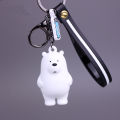 We bare bears key chains Grizzly Ice bear Panda Keychains Cartoon bear. 