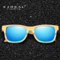 EZREAL Skateboard Wood Bamboo Sunglasses Polarized for Women Mens New Brand Designer Wooden Sun Glasses UV Protection Lens S3834.