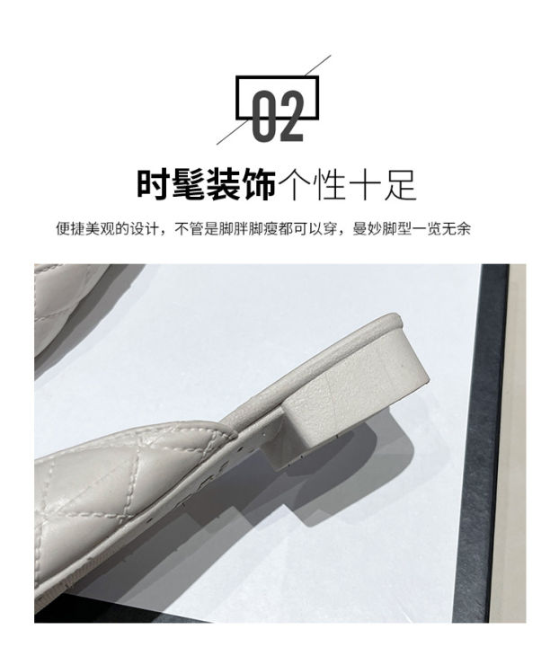 Heli%20Shark%20Women's%20Summer%20Pointed%20Toe%20Half%20Slippers%20New%20Fashion%20Solid%20Color%20Outerwear%20Casual%20Baotou%20Slip-On%20Flat%20Women's%20Shoes%20-%20Image%208