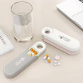 3 Compartment Box Moisture Proof Pocket-Sized Portable Organizer Daily Travel-Sized Container for Travel Elderly Pocket.