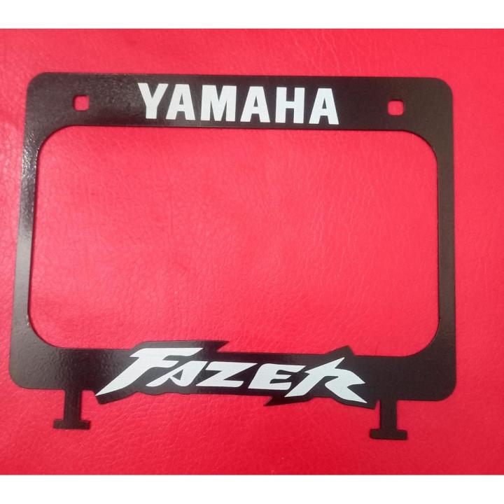 Number Plate or Licence Plate Frame Holder top cover for Yamaha Motorcycle. Fazer