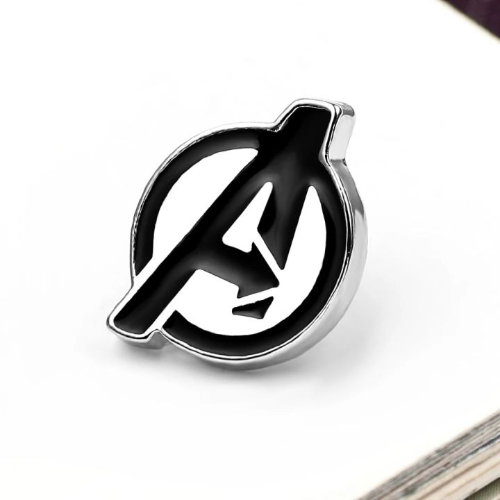 【World Supermarket 2021】(NEW)The Avengers Logo Letter A Marvel Super Heros Enamel Pins Badges Brooch Coat Backpacks Label Gifts Jewelry