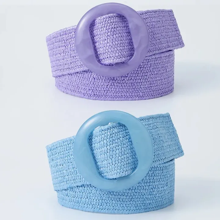 Beltox%20Women%20Straw%20Woven%20Elastic%20Wide%20Belt%20Solid%20Color%20with%20Matching%20Plastic%20Buckle%20-%20Image%204