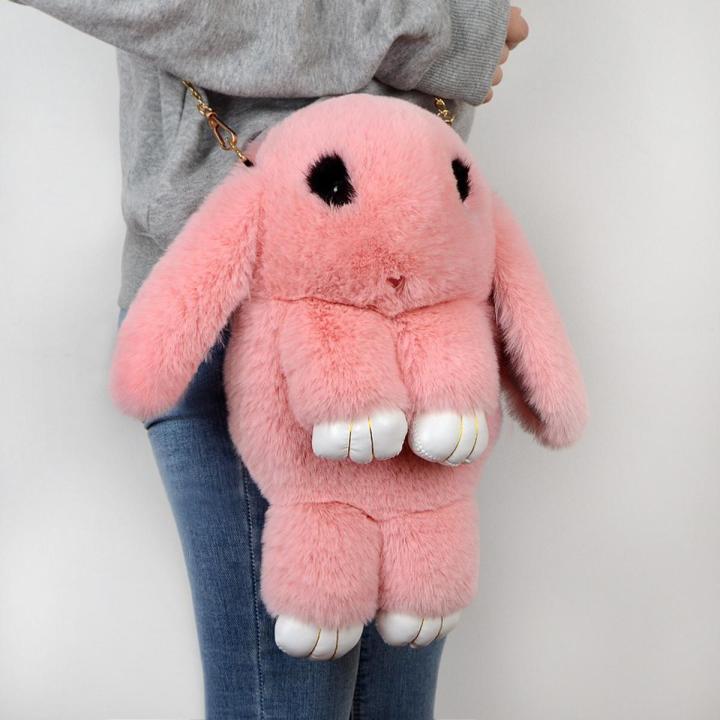 fluffy sling bag