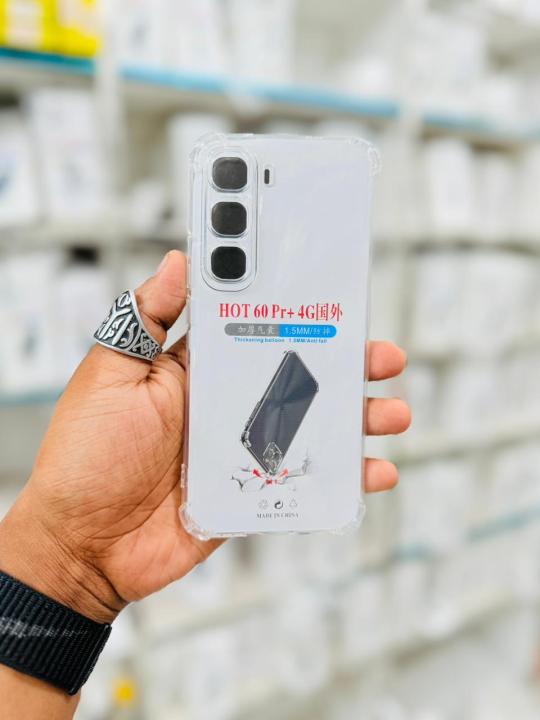 For Infinix Hot 60 Pro Plus + 4G Airbag cover Shockproof Transparent Protective Clear Back Cover TPU Case