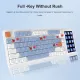 Ajazz AKP815 Wired Gaming Mechanical Keyboard RGB 81Key+ Color Screen Layout Multilingual layout. 