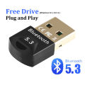 USB Bluetooth 5.3 Dongle Adapter for PC Speaker Wireless Mouse Keyboard Music Audio Receiver Transmitter Bluetooth.